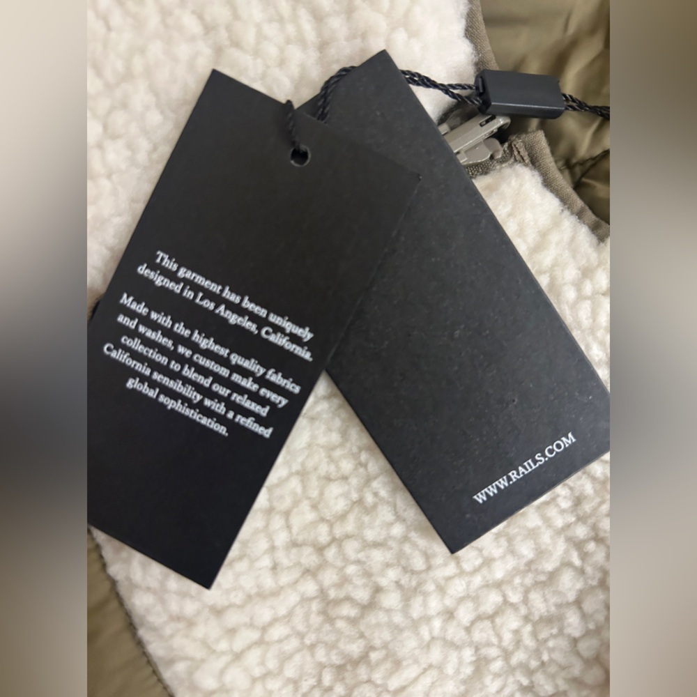 NWT Rails Reversible Jacket Oversized Small Sherp… - image 12